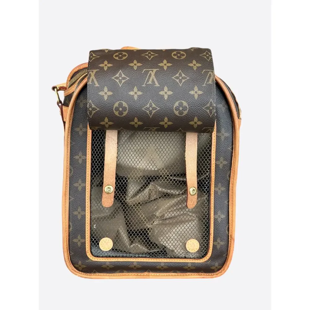 Louis Vuitton Brown Monogram Dog Carrier